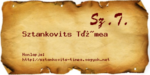 Sztankovits Tímea névjegykártya
